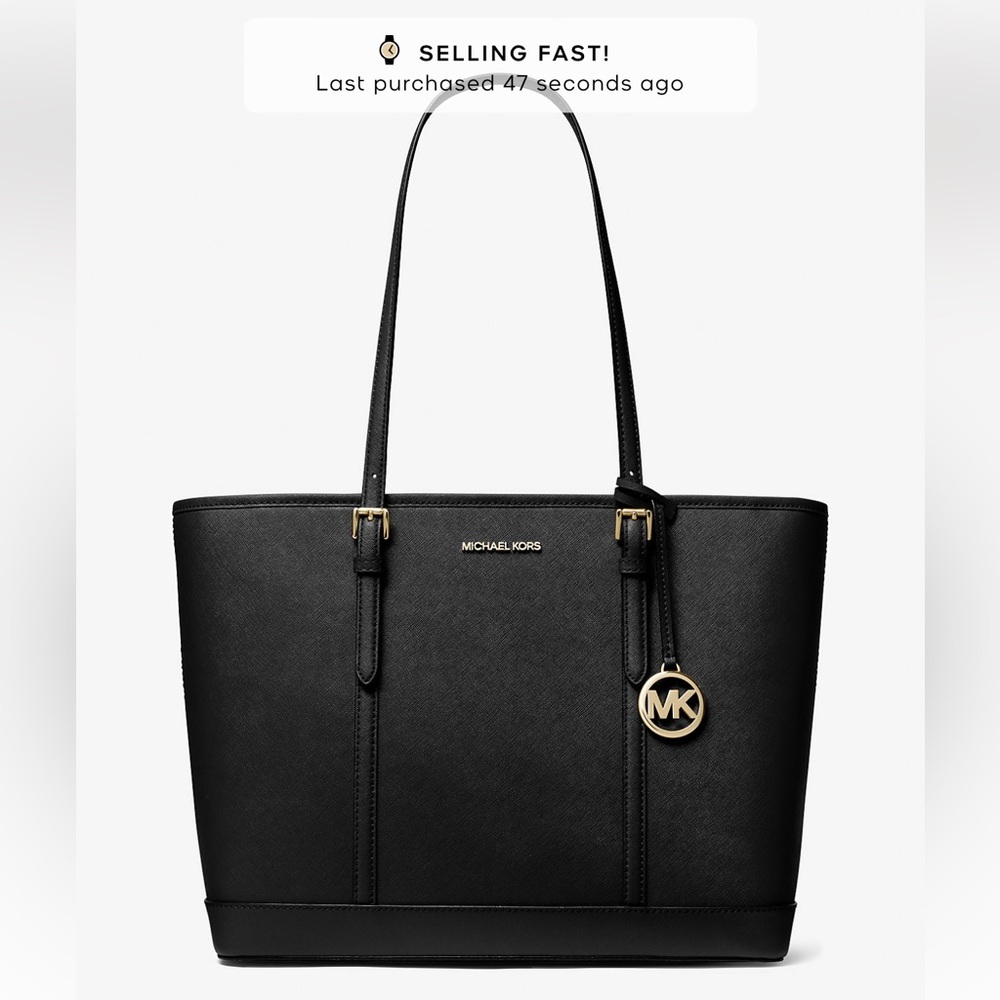 Nwot Jet Set Travel Large Saffiano Leather Tote Bag | Michael Kors